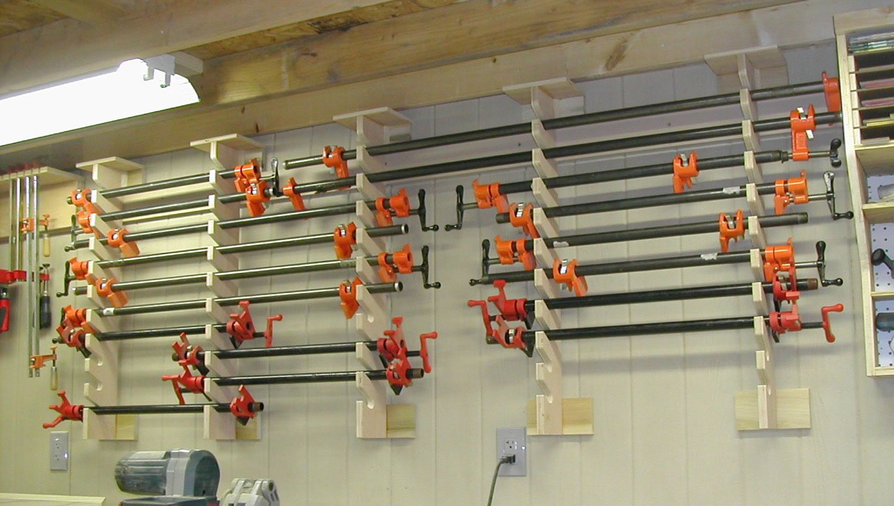 Making A Horizontal Clamp Rack The Down To Earth Woodworker