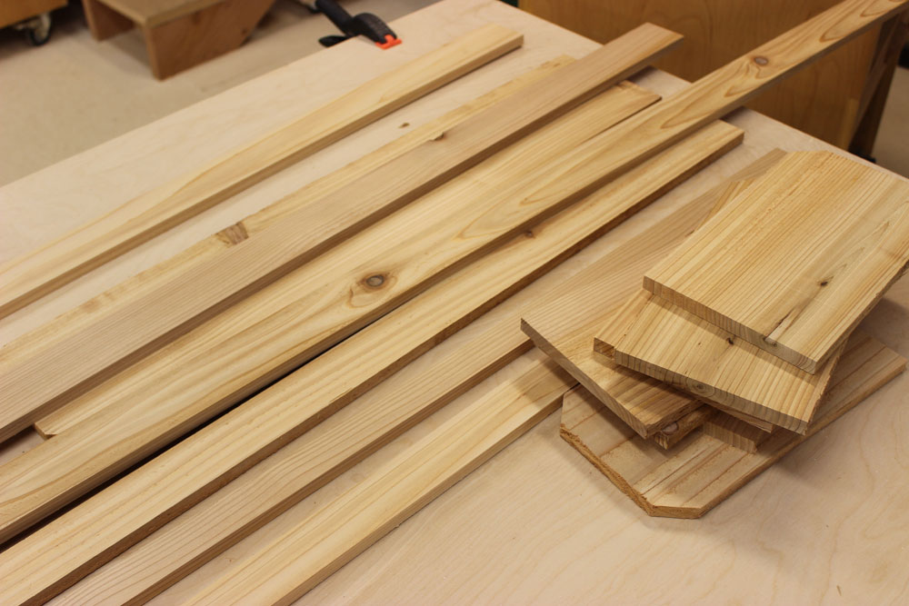 Figure 2 - The cedar scraps I started with