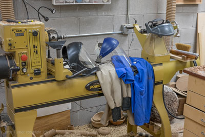 Students Comfort While Woodturning