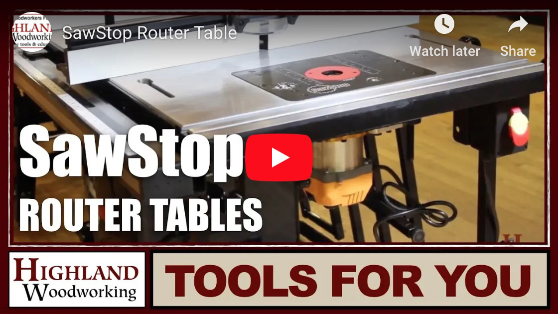 SawStop Router Tabless