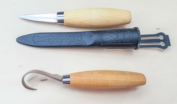 Spoon carving tools kit (right handed)