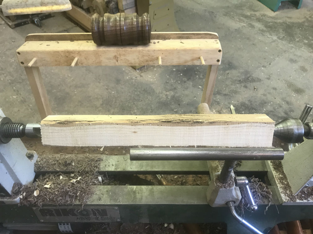 Woodturning a ThreadedHandle Ceremonial Gavel Turning the Corner