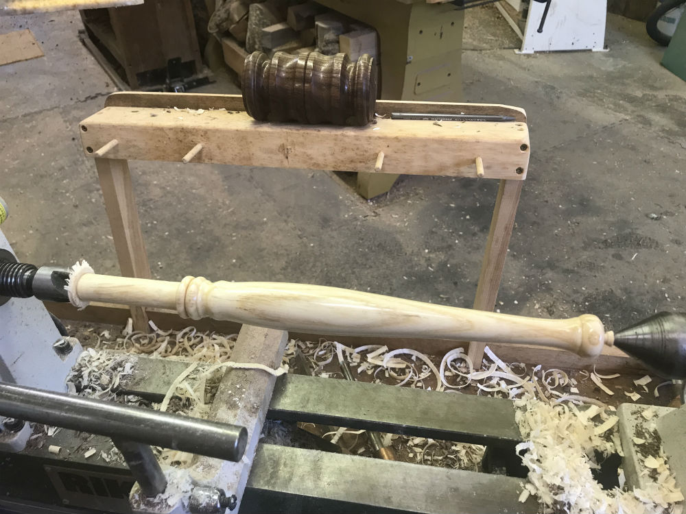 Woodturning a ThreadedHandle Ceremonial Gavel Turning the Corner