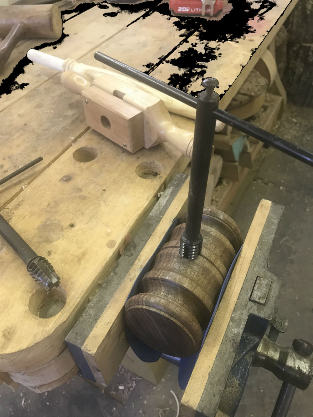 Woodturning a ThreadedHandle Ceremonial Gavel Turning the Corner