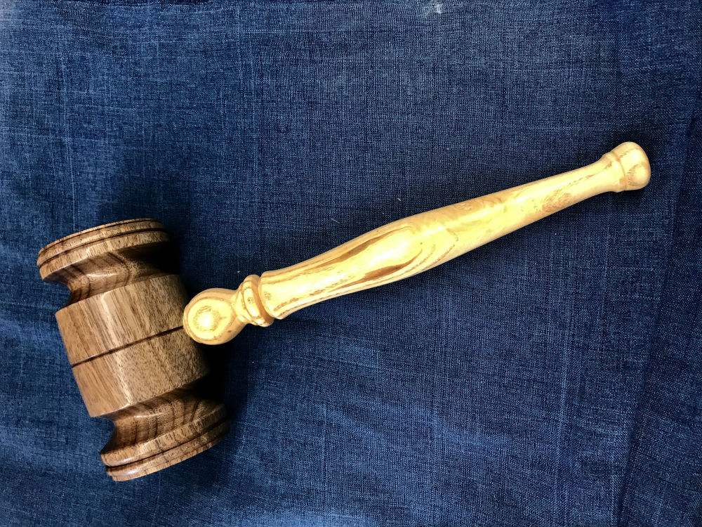 Woodturning a ThreadedHandle Ceremonial Gavel Turning the Corner