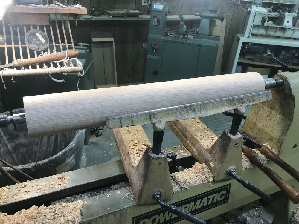 Woodturning Support Rollers for a Planer Turning the Corner